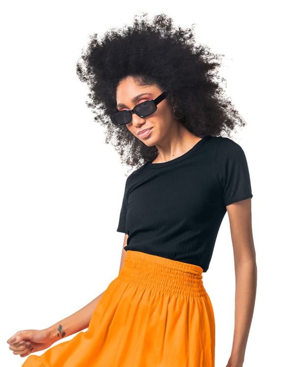 Blusa Feminina Cereja Rosa Canelada