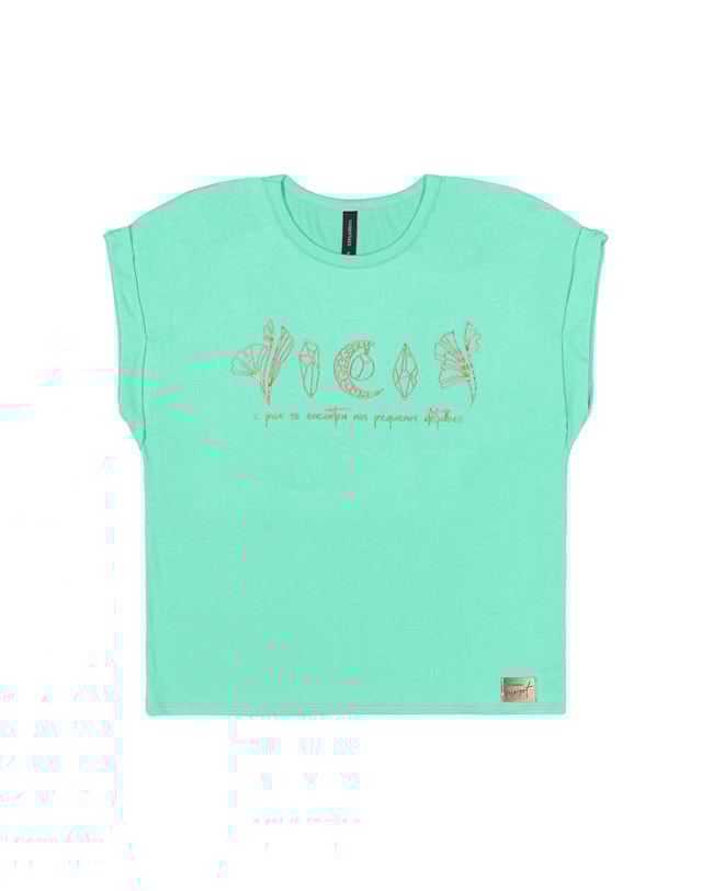 Blusa Feminina Cereja Rosa Foil-d40cee53-2b87-4f73-ac62-a612334f6aa2