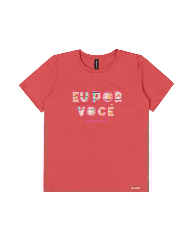 Blusa Feminina Cereja Rosa Mãe e Filha-e4978530-c0ad-446c-a486-42afc6b2717a