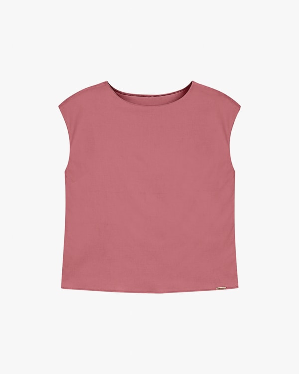 Blusa Feminina Cobre Cós com Decote Redondo - Cereja Rosa - Vegas