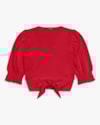Blusa Feminina com Decote V Transpassado - Cereja Rosa - Vermelho-b3812ac6-20bf-4979-801a-e47285a8beb8