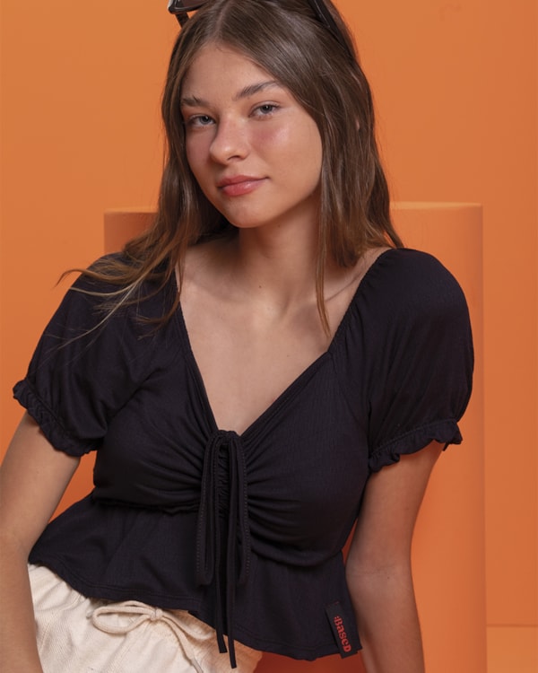 Blusa Feminina com Franzido no Busto  Based