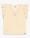Blusa Feminina com Manga Babado - Cereja Rosa - Tapioca-ee48ce98-9bee-4fbf-b3b2-4ad7058c7c75