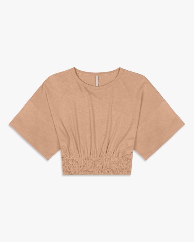 Blusa Feminina com Manga Curta Ampla - Cereja Rosa - Toffee-G-e4241187-3ce4-4053-a158-a995c2132cdf
