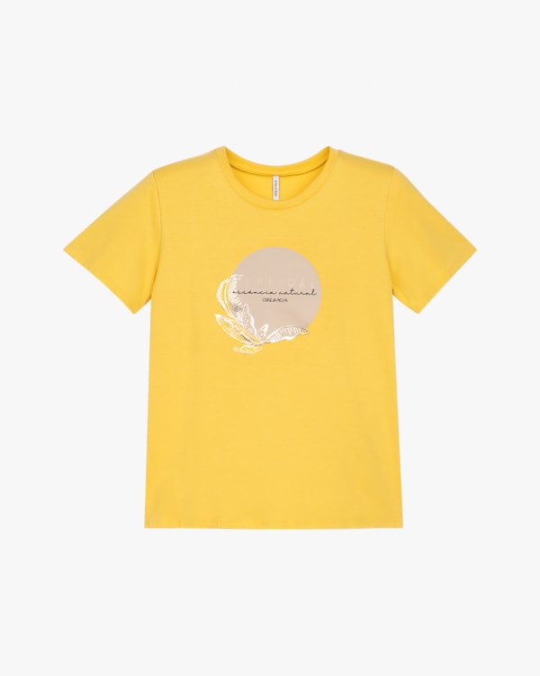 Blusa Feminina em Malha com Estampa Metalizada - Cereja Rosa - Ipê