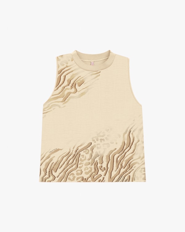 Blusa Feminina em Meia Malha com Estampa - Cereja Rosa - Tapioca