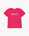 Blusa Feminina em Meia Malha com Estampa Metalizada - Cereja Rosa - Cherry-0601df48-6b25-49ee-9fc2-37c4172902ec