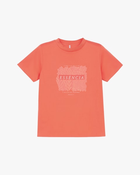 Blusa Feminina em Meia Malha com Retilínea - Cereja Rosa - Mango