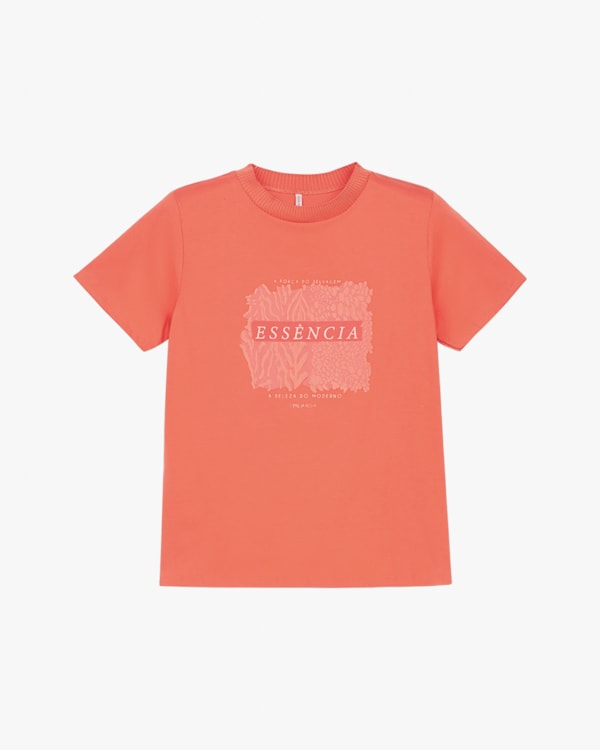 Blusa Feminina em Meia Malha com Retilínea - Cereja Rosa - Mango