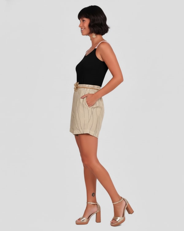 Blusa Feminina em Viscose com Alças Finas Cereja Rosa  PRETO