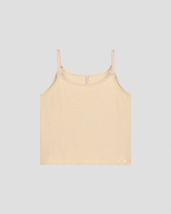 Blusa Feminina em Viscose com Alças Finas Cereja Rosa TAPIOCA