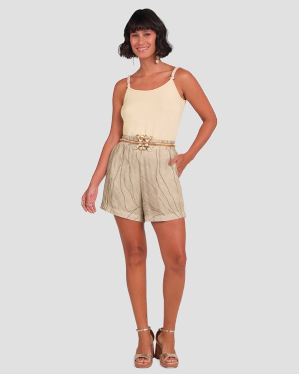 Blusa Feminina em Viscose com Alças Finas Cereja Rosa TAPIOCA