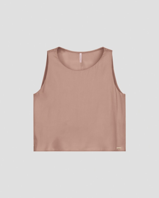 Blusa Feminina em Viscose sem Mangas Cereja Rosa Marrom-9e21c294-f4c2-4e2d-8d44-dcb4e49c34ae