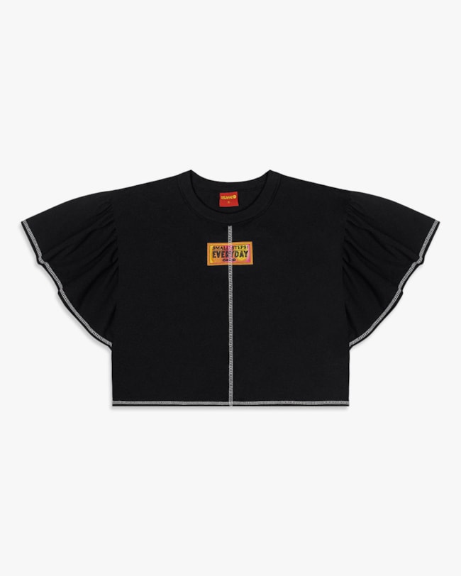 Blusa Feminina Juvenil com Mangas Amplas - BaseD - Preto-31030eaf-ed56-4e23-9760-e8b5b3bb176f