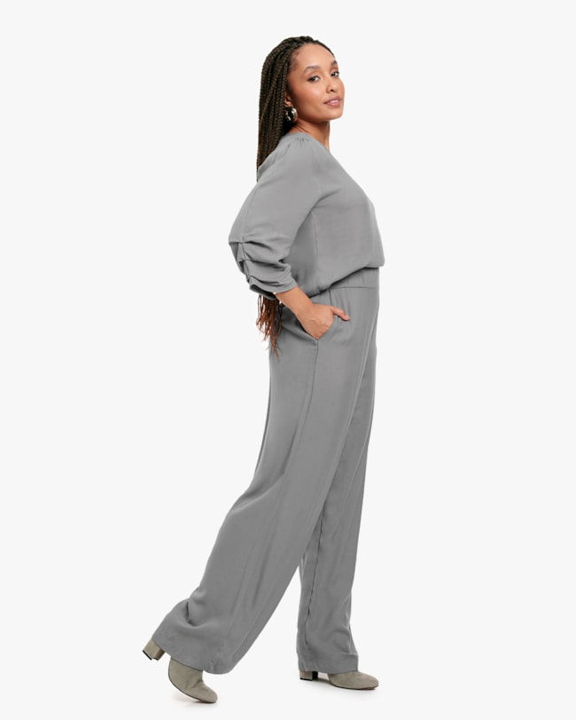 Blusa Feminina Manga 3/4 em Tecido Viscose - Cereja Rosa - Silver-c570029b-7163-4d6f-878c-cc3e3c9b13c3