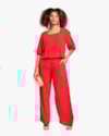 Blusa Feminina Manga 3/4 em Viscose - Cereja Rosa- Hibisco-G-11dfa4bc-009b-43a9-9a7c-d81326d57983