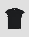 Blusa Feminina Manga Curta com Babado  Cereja Rosa  Preto-5824ba86-fedc-4b1c-bc22-b7c3b3774eb2