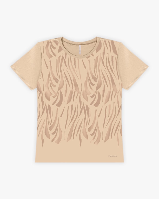 Blusa Feminina Manga Curta com Estampa-Cereja Rosa-Deserto-86a94662-81e8-4c71-8a23-22708170a0f6