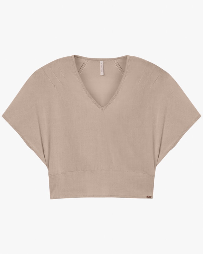 Blusa Feminina Manga Curta em Tecido Viscose - Cereja Rosa - Carvalho-0d1e9915-abf0-46b1-b39a-f3cd28d6f05e