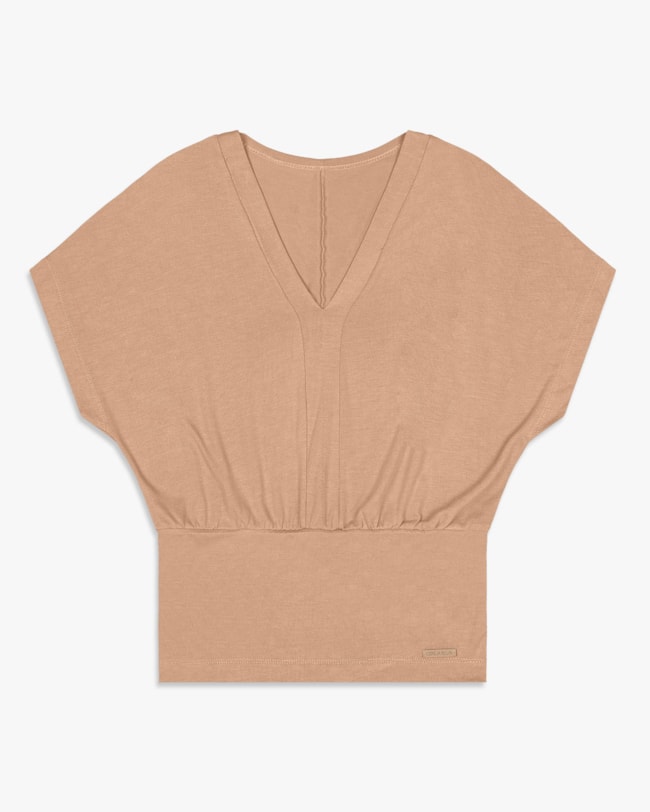 Blusa Feminina Manga Curta em  Tricot Viscose - Cereja Rosa - Toffee-480fe254-fbae-487b-b670-4eec17084c7b
