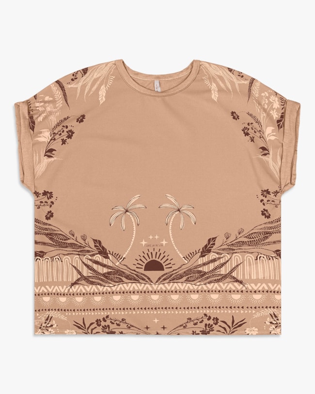 Blusa Feminina Manga Curta Estampada - Cereja Rosa - Toffee-62809da4-8c86-42cf-a295-381d0ddd6ff7