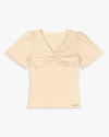 Blusa Feminina Manga Evasê em Viscose Canelada - Cereja Rosa - Tapioca-G-f1591397-40c3-4061-bc69-d6dd11d7964d