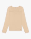 Blusa Feminina Manga Longa com Decote Quadrado - Cereja Rosa - Deserto-7ef300cc-7ad7-4947-9f2e-46f7ab4b176e