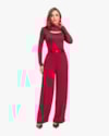 Blusa Feminina Manga Longa com Detalhe Cut Out - Cereja Rosa - Cherry Red-f7baa877-6252-4c0d-a564-20cd56c2969c