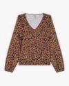 Blusa Feminina Manga Longa Estampada - Cereja Rosa - Brown-2a0c460b-71ff-452d-8cf6-d1a092e68e69