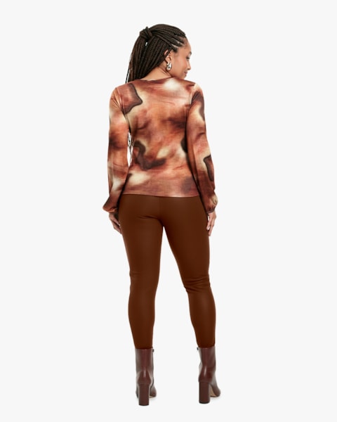 Blusa Feminina Manga Longa Estampada - Cereja Rosa - Inca