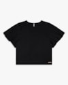 Blusa Feminina Manga Sino em Tricot Viscose - Cereja Rosa - Preto-G-0f379e14-d50c-4199-b06f-ff95c356045a