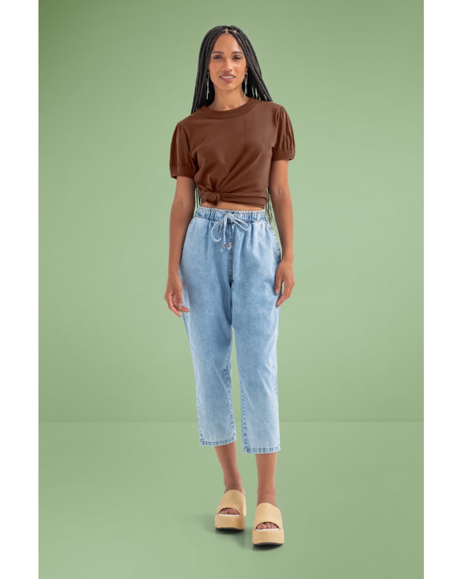 Blusa Feminina Meia Malha Cereja Rosa-e3adab50-a014-4b5a-aab3-cb4532b989e0