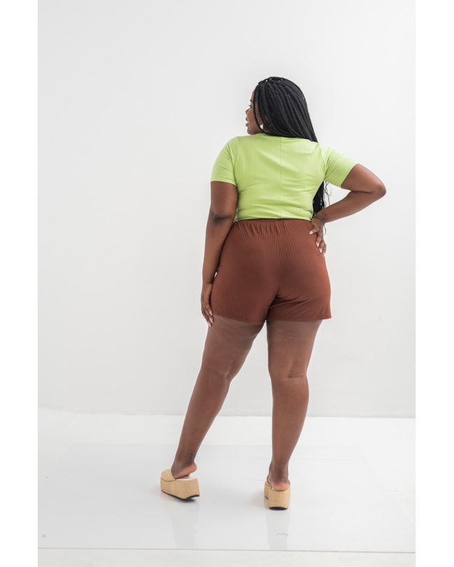 Blusa Feminina Plus Size Canelada Cereja Rosa-5d628c07-82f2-44aa-bbbb-a64321e5d94d