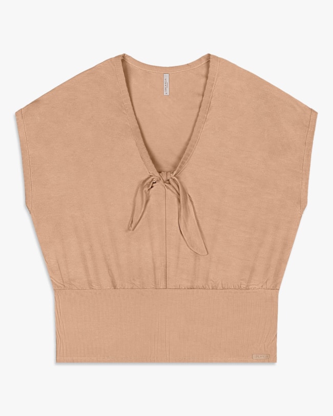 Blusa Feminina Plus Size com Amarração - Cereja Rosa - Toffee-f44cb316-4085-401e-b0e6-43cb9f3a68cc