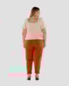 Blusa Feminina Plus Size com Decote Franzido - Cereja Rosa - Tapioca-e7f053d6-f729-4afc-8cc8-f1f6ba954669