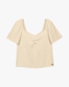 Blusa Feminina Plus Size com Decote Franzido - Cereja Rosa - Tapioca-922e5b91-16e7-4dc1-aa88-a545c25e78cf