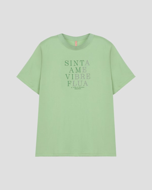 Blusa Feminina Plus Size com Decote Retilínea Cereja Rosa Verde