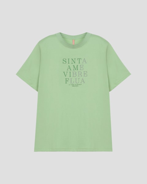 Blusa Feminina Plus Size com Decote Retilínea Cereja Rosa Verde