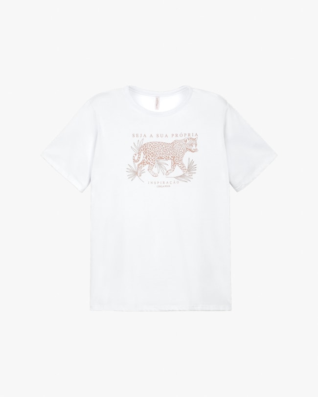 Blusa Feminina Plus Size em Meia Malha com Estampa - Cereja Rosa - Branco-7e24e005-5624-4976-a9dd-b677f45848d2