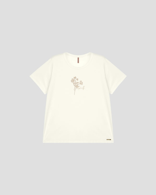 Blusa Feminina Plus Size em Meia Malha com Estampa - Cereja Rosa - Branco-515f3aa8-dc5b-44d2-ae29-d83019aec040