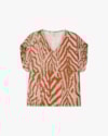 Blusa Feminina Plus Size em Viscose Estampada - Cereja Rosa - Bege-e979c2d5-099f-41f9-8c47-b440635ce254