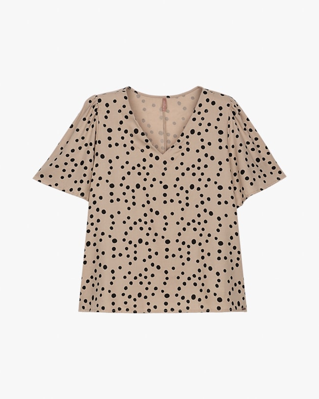 Blusa Feminina Plus Size em Viscose Linho Estampada - Cereja Rosa - Macchiato-d938d768-b0bc-4f38-873d-4b5960fde6ef
