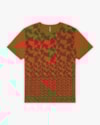Blusa Feminina Plus Size Estampada com Manga Curta - Cereja Rosa- Ocre-G-6e691e7c-26ad-4cce-af1b-d84b38822d4b