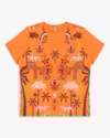 Blusa Feminina Plus Size Manga Curta com Estampa - Cereja Rosa - Nectarine-efe049a5-9a38-4719-9b7a-09b519691e16