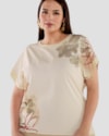 Blusa Feminina Plus Size Manga Curta com Estampa - Cereja Rosa - Tapioca-571ac8db-4f85-48ed-b89c-6c4f14cd2eaf