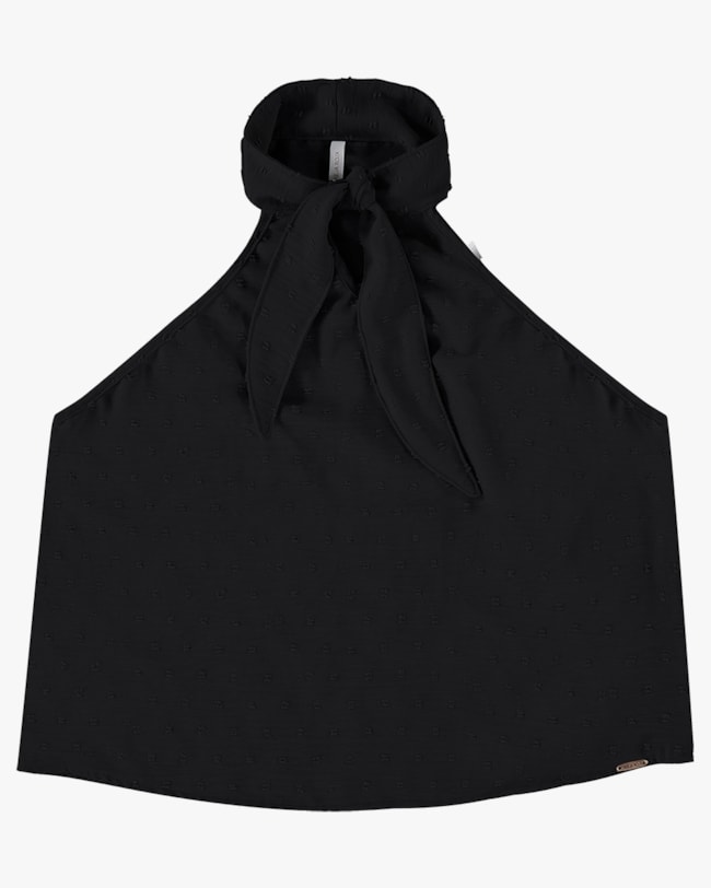 Blusa Halter Neck em Tecido Jacquard - Cereja Rosa - Preto P-5bf3f7a0-19a3-4783-add9-b2ac7278560a