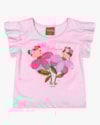 Blusa Infantil com Estampa Floral e Mangas Babado - Kely Kety - Astral-cfbf5b5a-d594-49f4-a5a8-518ae601d18f