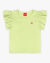 Blusa Infantil em Algodão com Babado Manga - Kely Kety - Matcha-ebb23b2d-4ac9-4c19-8bfc-922e2ff36a57