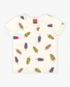 Blusa Infantil em Meia Malha Estampa Picolé - Kely Kety - Natural-2b64702d-605e-4a52-82d1-9f5c3fde40ad