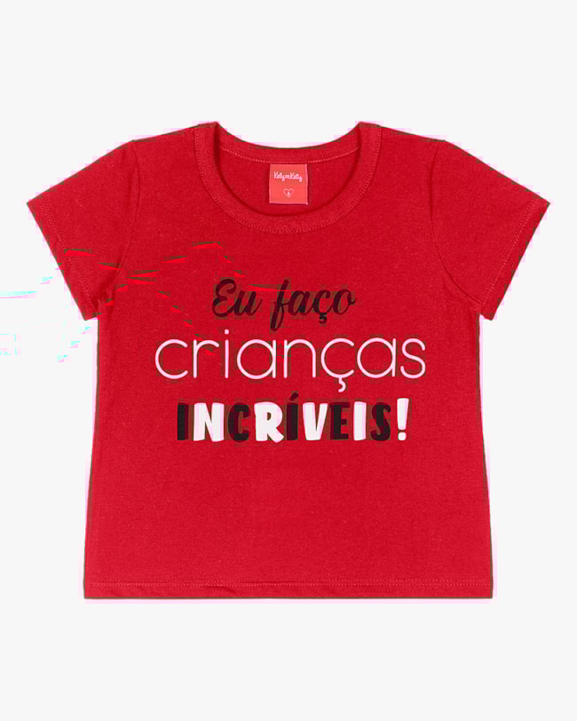 Blusa Infantil Estampa Mãe e Filha Kely Kety Tomato-badf6f33-9912-4d2f-be28-96ce4c046b08